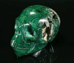Malachite Skull - thumbnail 2