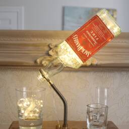 Jack Daniels Fire Bottle Light - 70Cl. Unique Lamp & Whiskey Lover Gift For The Home - thumbnail 3