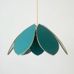 Double Flower Pendant Light - Jungle Green - thumbnail 2