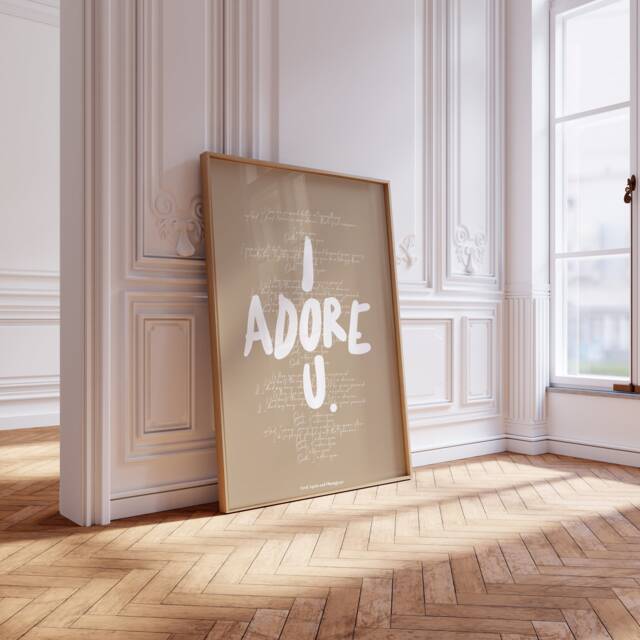 Fred Again I Adore U Print, You Song Lyrics, Lyric Fred Again, Love Print, Again U Print - image 1