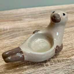 Small Seal Tealight Candle Holder Ocean Beach Nautical Home Decoration Ornament - thumbnail 1