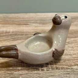 Small Seal Tealight Candle Holder Ocean Beach Nautical Home Decoration Ornament - thumbnail 2