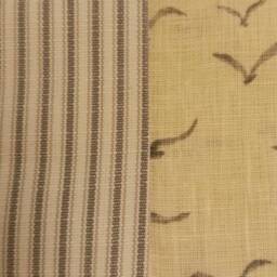 Seagulls Linen Lumbar Pillow Cover Thom Filicia Fog Gray Stripe - thumbnail 3