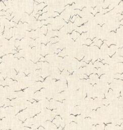 Seagulls Linen Lumbar Pillow Cover Thom Filicia Fog Gray Stripe - thumbnail 1