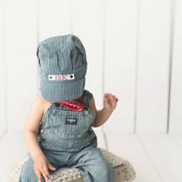 Toddler Train Conductor Costume, Engineer Boy Halloween Kids Personalized - thumbnail 2