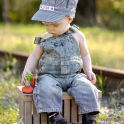 Toddler Train Conductor Costume, Engineer Boy Halloween Kids Personalized - thumbnail 4