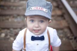 Toddler Train Conductor Costume, Engineer Boy Halloween Kids Personalized