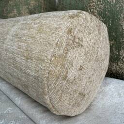 "Decorative Cushion For Sofa Or Bed, Scatter Gold - Beige Cushion, Designer Furnishing Fabric John Lewis Design Project, Bolster 16""x6" - thumbnail 4