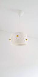Daisy Flower Lampshade Macrame Bohemian Girl Room Light - thumbnail 1