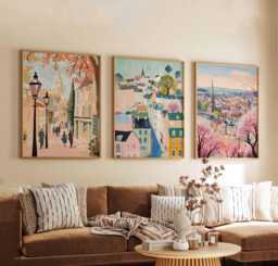 Set Of 3 Cheltenham Posters, UK Travel Prints, Cotswolds Wall Art Set, Historic Town Poster Decor, Gift For Home Or Office - thumbnail 1
