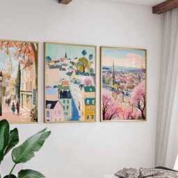 Set Of 3 Cheltenham Posters, UK Travel Prints, Cotswolds Wall Art Set, Historic Town Poster Decor, Gift For Home Or Office - thumbnail 3