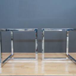 "Stainless Steel - 304 High Quality -Heavy Duty Dining Table Base - 28"" X 26"" T-Look Legs- Set Of - 2 Legs - Height -30" - thumbnail 3