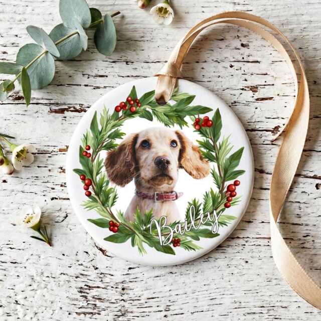 Personalised Pet Dog Cat Christmas Bauble, Any Tree Decoration, Ornament - image 1