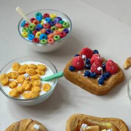 Fruit Loops Cereal Candle Unique Fake Food Realistic Gift - thumbnail 2