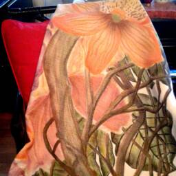 Orange Orchid - Wrap, Throw, Accessory - thumbnail 2