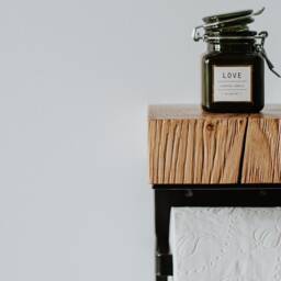Oak Toilet Paper Holder With Shelf, Bathroom Wall Mount - thumbnail 3