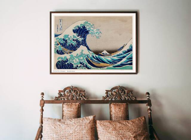 The Great Wave Off Kanagawa Print - Katsushika Hokusai, Vintage Japanese Wall Art, Poster, Woodblock, Thirtysix Views Of Mount Fuji - image 1
