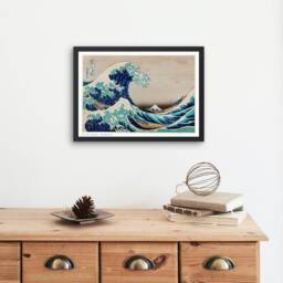 The Great Wave Off Kanagawa Print - Katsushika Hokusai, Vintage Japanese Wall Art, Poster, Woodblock, Thirtysix Views Of Mount Fuji - thumbnail 2