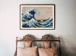 The Great Wave Off Kanagawa Print - Katsushika Hokusai, Vintage Japanese Wall Art, Poster, Woodblock, Thirtysix Views Of Mount Fuji - thumbnail 1