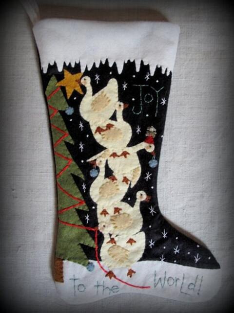 Made To Order Finished Piece Joy The World Christmas Stocking By Cheswickcompany - image 1