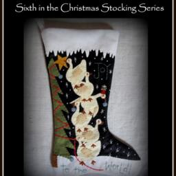 Made To Order Finished Piece Joy The World Christmas Stocking By Cheswickcompany - thumbnail 2