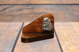 Poodle - Wooden Candlestick With Dog, Souvenir, Decoration, Limited Edition, Collection - thumbnail 1