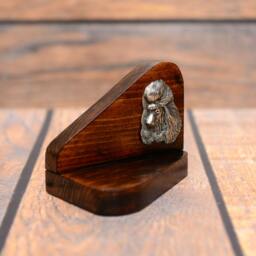 Poodle - Wooden Candlestick With Dog, Souvenir, Decoration, Limited Edition, Collection - thumbnail 3