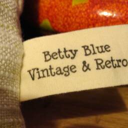 Hand Made Vintage Retro 1960S/70S Yellow & Orange Abstract Swirl Cushion Cover - thumbnail 3