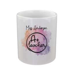 Personalised A+ Teacher Design Pencil Storage Ceramic Pot - thumbnail 2