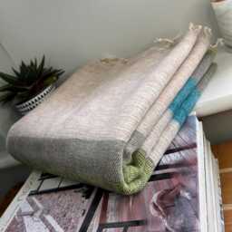 Hand-Loomed Yak Wool Blend Blanket Fairly Traded From Nepal Travel/Camping Warp Home Accessories Ideal Gift K2 - thumbnail 3