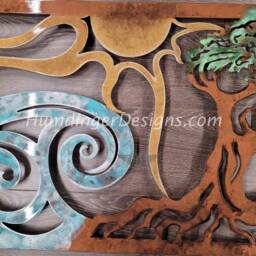 Ocean Metal Wall Art - Copper Verdigris - thumbnail 4
