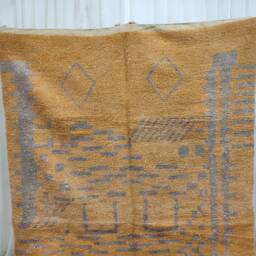 Handmade Wool Berber Rug, Abstract Tribal Carpet, Bohemian Decor Rug, Black Friday Gift - thumbnail 2
