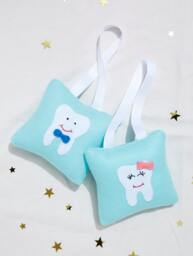 Handmade Felt Tooth Fairy Pillow - Girl Or Boy Door Hanger - thumbnail 1