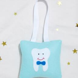 Handmade Felt Tooth Fairy Pillow - Girl Or Boy Door Hanger - thumbnail 3