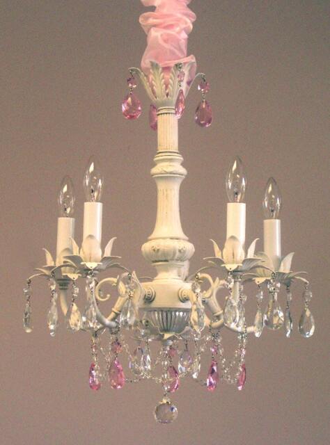Sweet Dreams Chandelier-Shabby Chic Chandelier, Girls Nursery Available in 4 Sizes, Many Finishes, Custom Made For You - image 1