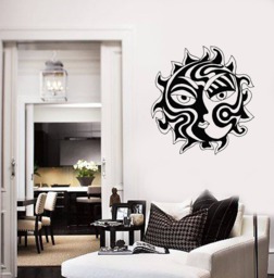 Tribal Sun Vinyl Wall Decal Moon Room Decoration Idea Home Art Stickers Mural - #2653Di - thumbnail 1