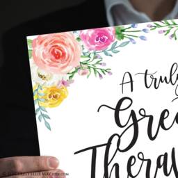 Thank You Therapist Gift - Beautiful Appreciation Quote Office Decor Wall Art Printable Gifts You Print For Inspirational 40133 - thumbnail 3