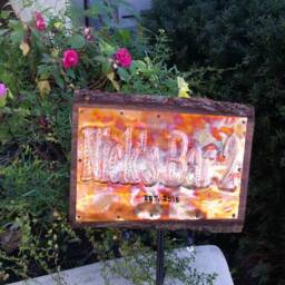 Custom Copper Bar Sign, Personalized Wall Hanging, Gift For Him, Father's Day - thumbnail 4