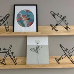 B52 Bomber - Stratofortress Airplane - Wall Art Hanging Decoration Home Decor Black Printinghive - thumbnail 3