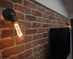 Bedside Wall Reading Light E27 Matte Black Finish Industrial