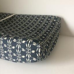 Navy Tribal Fitted Crib Sheet - Aztec Nursery Bedding - thumbnail 4