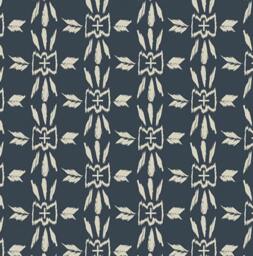 Navy Tribal Fitted Crib Sheet - Aztec Nursery Bedding - thumbnail 3