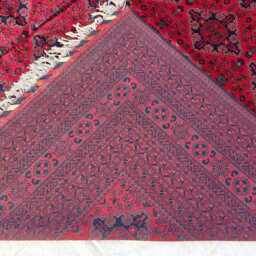 Extra Large Red Bokhara Style Rug 13x18 Ft, Traditional Geometric Oriental Carpet - thumbnail 4