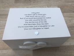 Shabby Chic Personalised Gift For A Special Daughter in Law Jewellery, Trinket, Keepsake, Memory Box Wedding Birthday Christmas