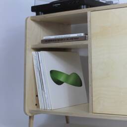Shinjuku - Record Vinyl Cabinet & Turntable Stand, Player Stand With Doors - thumbnail 4