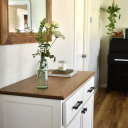 Ready To Ship - White Sideboard Buffet Cabinet Storage - thumbnail 2