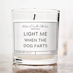 Light Me When The Dog Farts Candle, Funny Birthday Gifts, Gifts For Owner, Mum Gift, Dad, Christmas ???