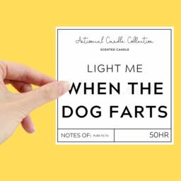 Light Me When The Dog Farts Candle, Funny Birthday Gifts, Gifts For Owner, Mum Gift, Dad, Christmas ??? - thumbnail 3