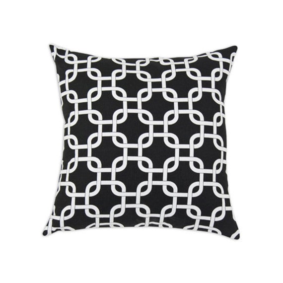 Sale Decorative Pillow Cover - One -Gotcha, Black, White, Square, Throw Pillow, Couch - image 1