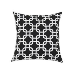 Sale Decorative Pillow Cover - One -Gotcha, Black, White, Square, Throw Pillow, Couch - thumbnail 1